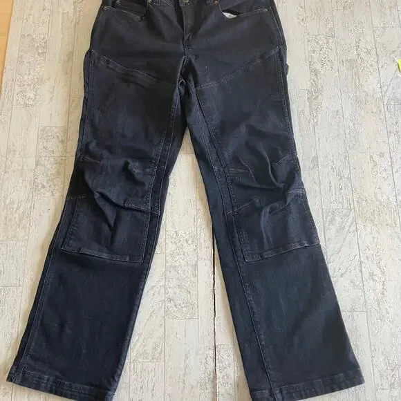 Duluth Trading Jeans Cargo Womens 12 Curvesetter Double Knee Work - Picture 2 of 10